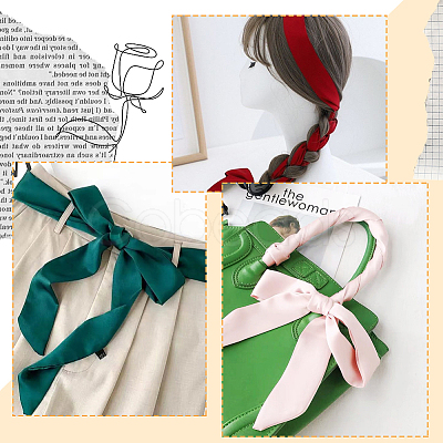 Skinny Polyester Hair Bands OHAR-WH20013-001D-1