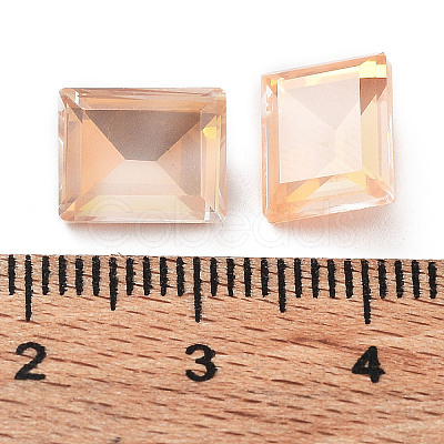 Electroplate K9 Glass Rhinestone Cabochons RGLA-M016-G02-AM-1