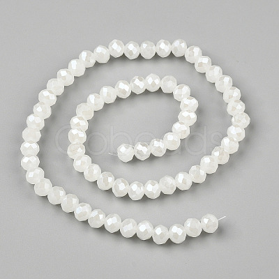 Electroplate Glass Beads Strands EGLA-A034-J6mm-A01-1