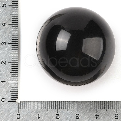 Natural Obsidian Sphere Beads G-I367-07C-1