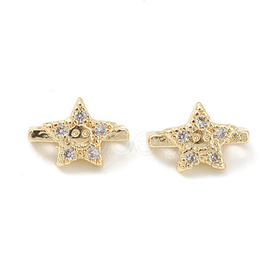 Rack Plating Brass Pave Cubic Zirconia Slide Charms KK-G464-02LG-1