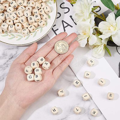 Natural Wooden European Beads WOOD-OC0001-42A-1
