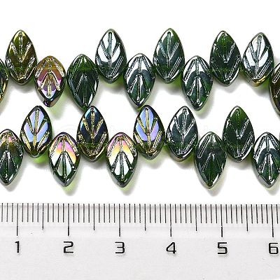 Electroplate Glass Beads Strands EGLA-B004-02A-AB04-1