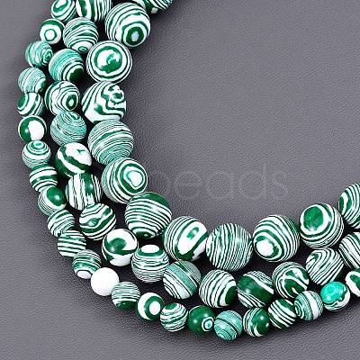 3 Strands 3 Style Synthetic Malachite Beads Strands G-SZ0001-49A-1