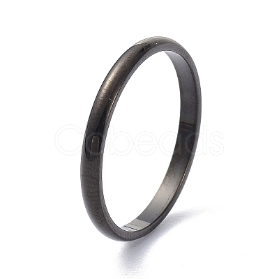 2mm Polished Plain Dome Finger Ring for Girl Women RJEW-C012-05C-EB-1