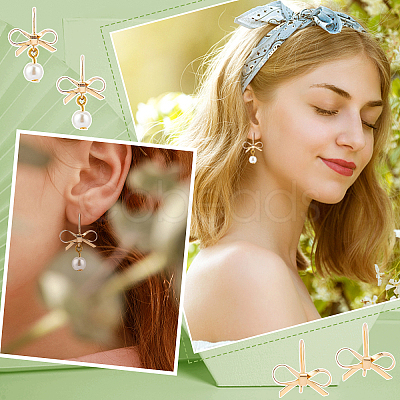 24Pcs Brass Stud Earring Findings KK-FH0002-35-1