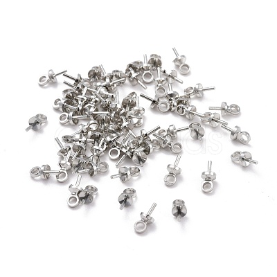 Brass Cup Peg Bails Pendants KK-Z018-01B-P-1