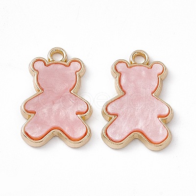 Opaque Resin Pendants PALLOY-P287-07LG-03-1