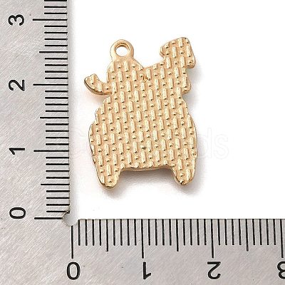 Christmas Theme Alloy Enamel Pendants ENAM-Q509-02KCG-15-1