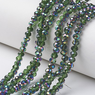 Electroplate Transparent Glass Beads Strands LS-EGLA-A034-T6mm-Q04-1