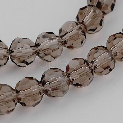 Transparent Glass Bead Strands GLAA-G013-6mm-63-1