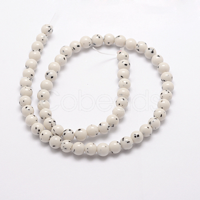 Natural Yellow Jade Beads X-GSR6mmC192-1