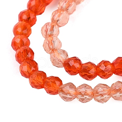 Transparent Glass Beads Strands GLAA-N074-01A-16-1