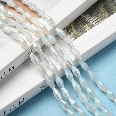 Imitation Opalite Glass Beads GLAA-P001-06A-01-1