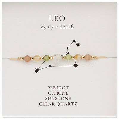 Natural Gemstone Constellation Beaded Bracelets NR2952-7-1