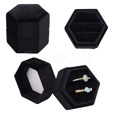 Polyester Velveteen Ring Storage Boxes CON-WH0123-28A-1