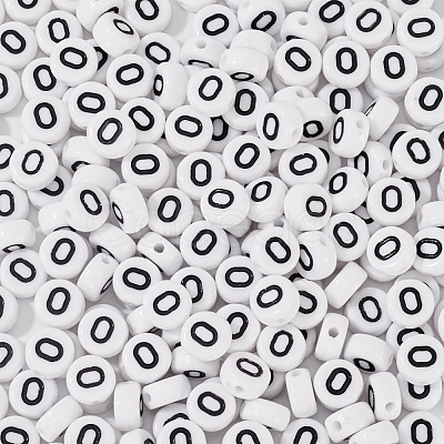 500Pcs Acrylic Beads SACR-TA0001-55O-1