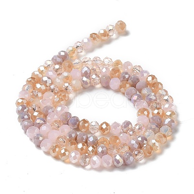 Glass Beads Strands EGLA-A034-M4mm-08-1