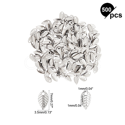 316 Surgical Stainless Steel Charms STAS-UN0007-07P-1