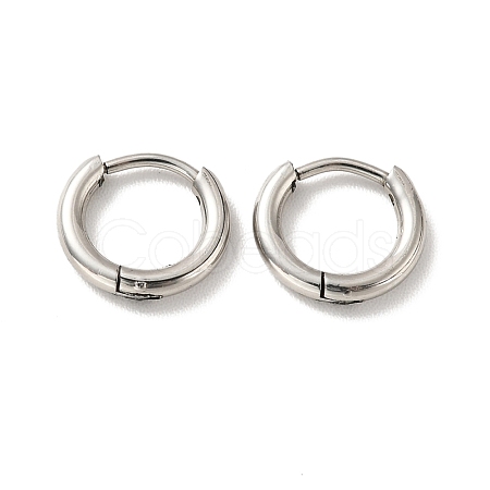 Tarnish Resistant 201 Stainless Steel Huggie Hoop Earrings STAS-H164-01P-1