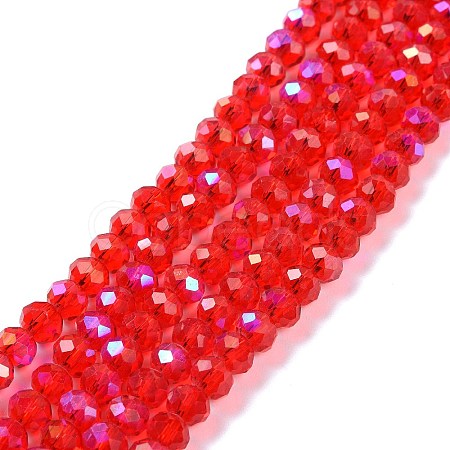 Electroplate Glass Beads Strands EGLA-A034-T6mm-L09-1