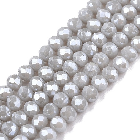 Electroplate Glass Beads Strands EGLA-A044-P3mm-A19-1