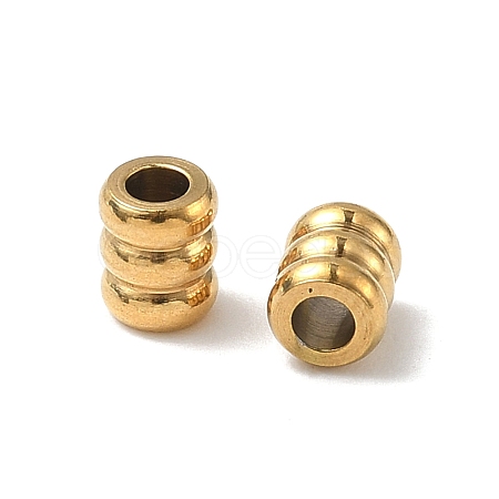 202 Stainless Steel Beads STAS-F205-08G-1