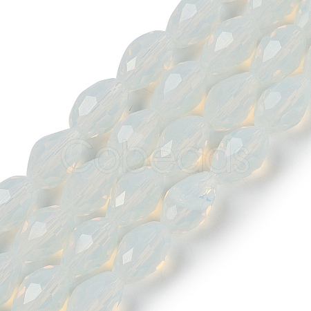 Electroplate Imitation Jade Glass Beads Strands EGLA-N013-J4mm-D02-1