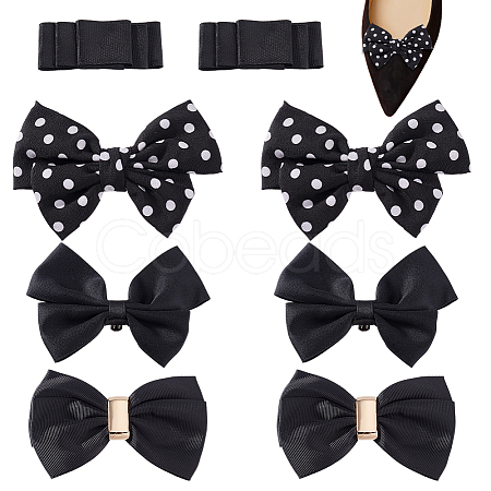 Bowknot Webbing Ribbon Shoe Decorations FIND-GA0004-33-1