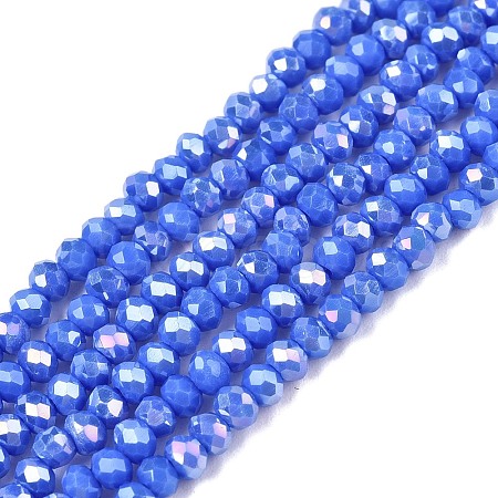 Electroplate Glass Beads Strands LS-EGLA-A044-P2mm-B32-1