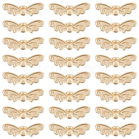 24Pcs Rack Plating Brass Beads KK-BBC0007-57-1