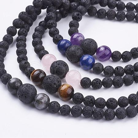 Natural Gemstone Beaded Necklaces NJEW-JN01940-1