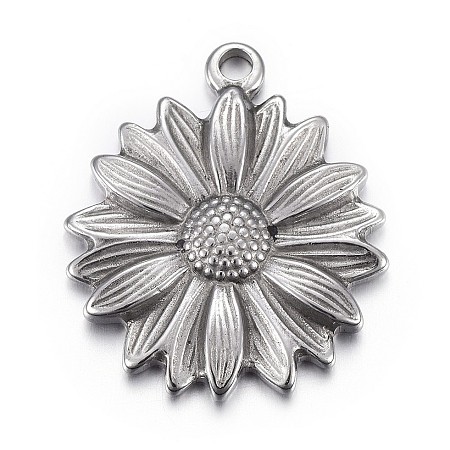 Tarnish Resistant 304 Stainless Steel Pendants STAS-P218-04-1