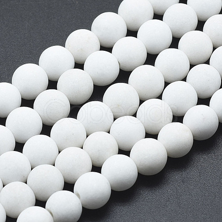 Natural Mashan Jade Beads Strands G-K245-01J-8mm-1