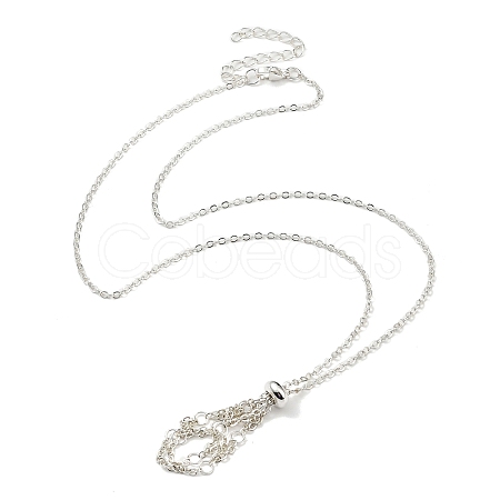 304 Stainless Steel Macrame Pouch Empty Stone Holder for Pendant Necklaces Making NJEW-JN04382-1