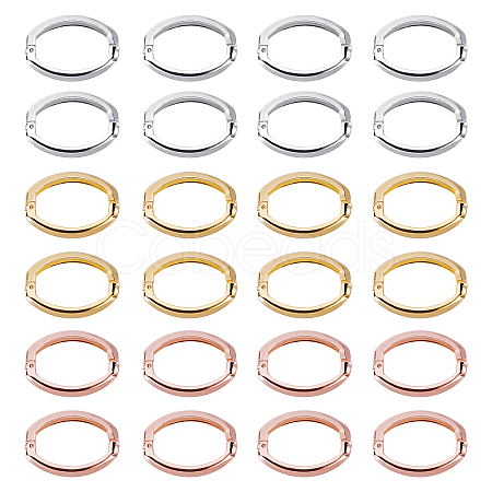 Brass Twister Clasps KK-FH0001-36-1