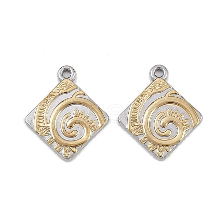 304 Stainless Steel Pendants STAS-B094-22GP-1