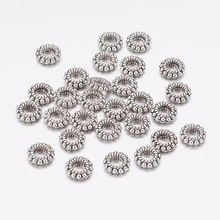 Tibetan Style Alloy Beads X-TIBEB-A12-3597-AS-LF-1