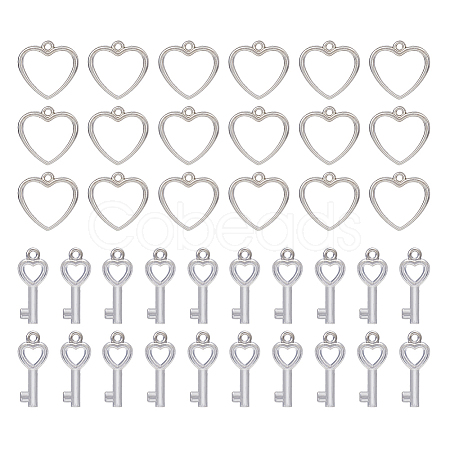 300Pcs 2 Style CCB Plastic Charms CCB-DC0001-03-1
