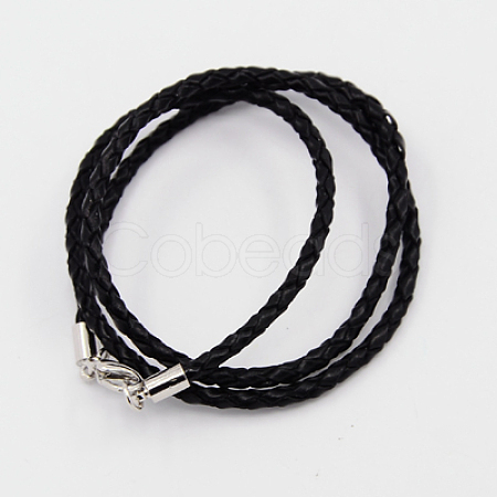 Braided Leather Cords X-NCOR-D002-533mm-17-1