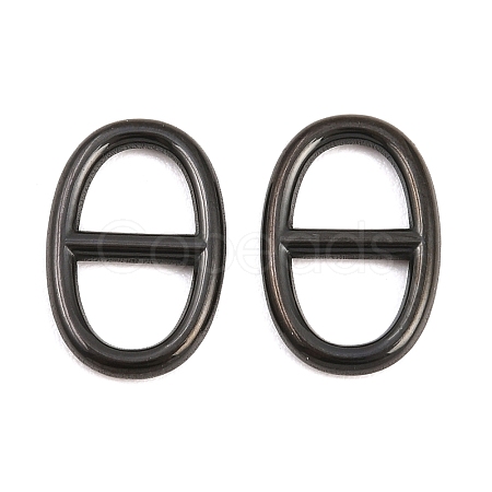 304 Stainless Steel Oval Links Connector Charms STAS-F366-02A-EB-1
