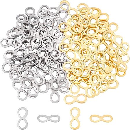 100Pcs 2 Colors 304 Stainless Steel Links Connectors STAS-UN0026-46-1