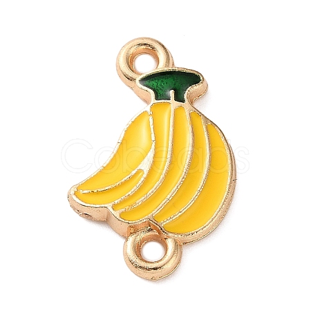 Fruit Theme Alloy Enamel Connector Charms AL-CBA95F4-01KCG-02-1