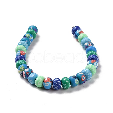 Handmade Polymer Clay Beads Strands CLAY-G110-01-1