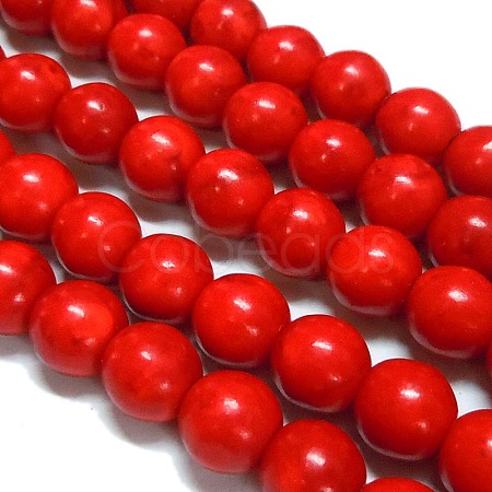 Synthetical Howlite Beads TURQ-G609-12mm-1