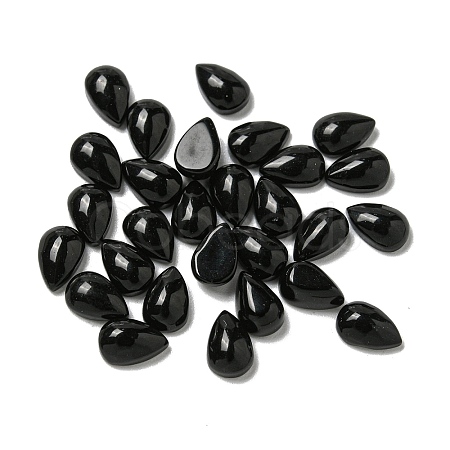 Natural Black Stone Cabochons G-Q173-02A-06-1