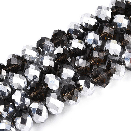 Electroplate Glass Beads Strands LS-GR8MMY-01S-1