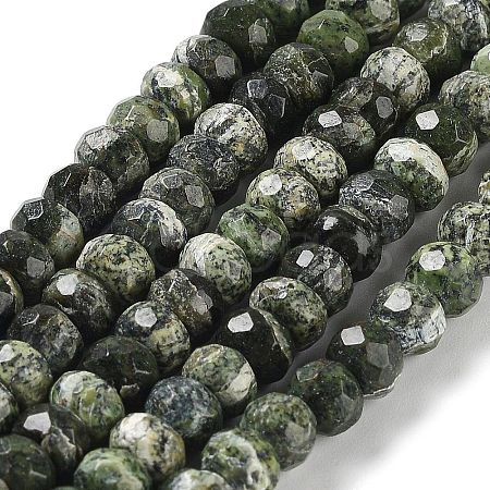 Natural Silver Line Jasper Beads Strands G-Z042-B01-04-1