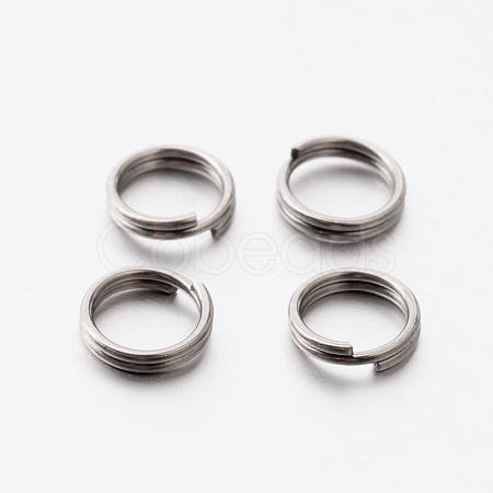 Tarnish Resistant 304 Stainless Steel Split Rings STAS-E075-12-1