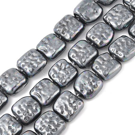Electroplated Porcelain Beads Strands BSHE-Z007-01B-1